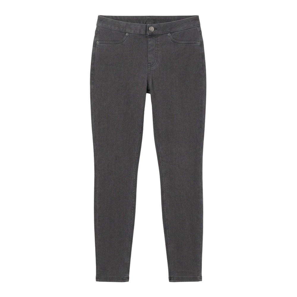 Hue Essential Denim Leggings Charcoal Gray Skinny Jeggings Womens Small